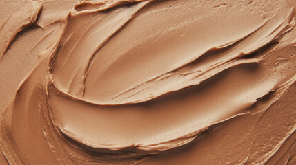 Poster - Close up view of creamy milk chocolate mousse texture for dessert design