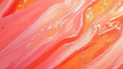Poster - Vibrant abstract texture with sriracha and heat chaos theme