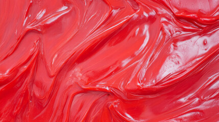 Poster - Close up texture of tomato paste with garlic for culinary design