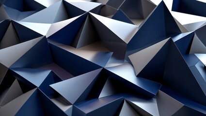 Poster - a modern business cover with intricate concentric triangles and linear gradients, adding depth and visual intrigue