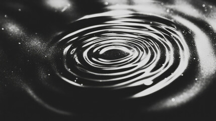 Poster - Abstract moire pattern with circular interference for design and background
