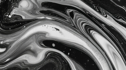 Poster - Abstract grunge texture with smudged ink and streak patterns for artistic design