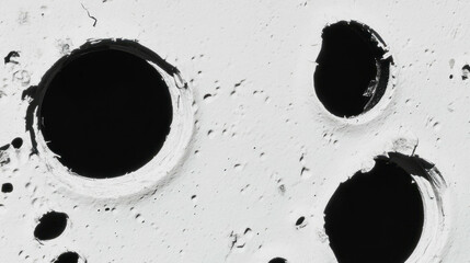 Poster - Abstract texture with staple holes and tears for creative background design