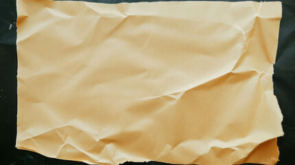 Poster - Vintage wrinkled paper with yellowed texture for artistic design backgrounds