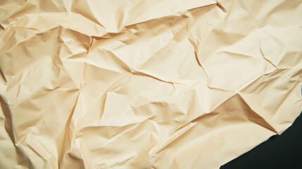 Poster - Vintage yellowed paper texture with wrinkled surface for creative design