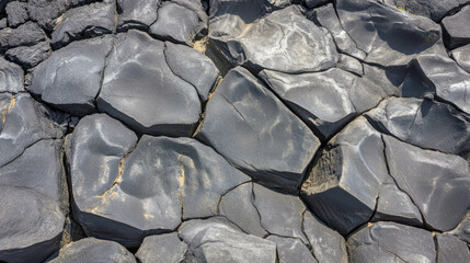 Poster - Elegant lava rock texture with chaotic patterns for design and print