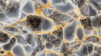 Poster - Elegant meteorite texture with fusion crust for artistic design