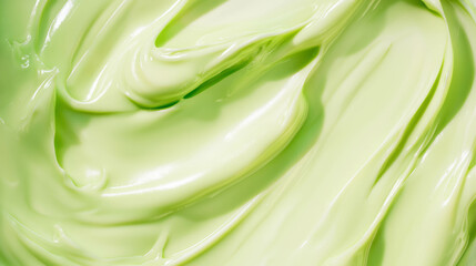 Poster - Smooth green texture with swirling patterns for creative design projects
