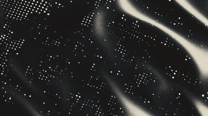 Poster - Retro halftone dots and printer texture pattern for graphic design
