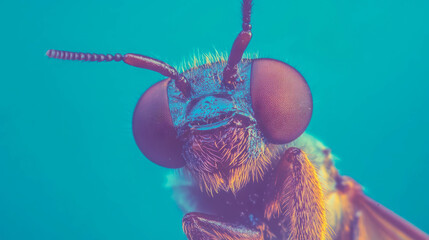 Poster - Macro shot capturing texture and sensory features of insect antennae