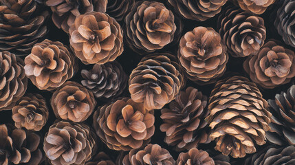 Aufkleber - Macro shot of pinecone scales texture for nature and botanical design
