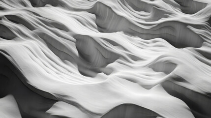 Poster - Abstract sand dunes and patterns with chaotic waves in desert landscape