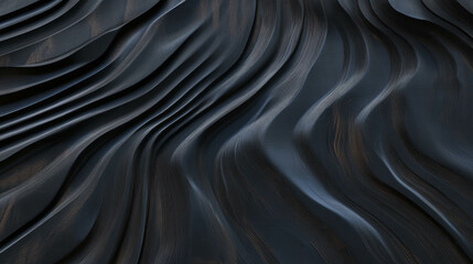Poster - African blackwood textured waves creating density and chaos patterns