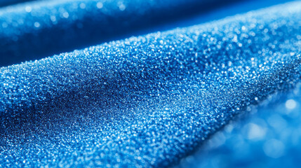 Poster - Abstract texture of blue sandpaper and grit with chaotic patterns for background design
