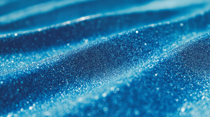 Poster - Abstract blue sandpaper texture with grit particles chaos for creative background design