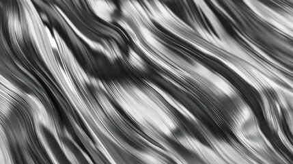 Poster - Brushed titanium texture with chaotic grain pattern for industrial design