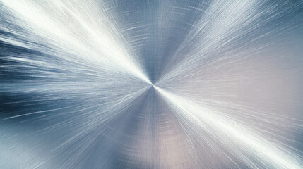 Poster - Abstract textured background of brushed metal with radiating grain patterns for design