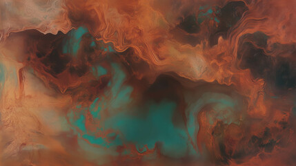 Poster - Abstract chaos burl wood resin texture in earthy tones for artistic design
