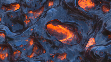 Poster - Fiery texture of burning flames and chaotic patterns for dynamic design