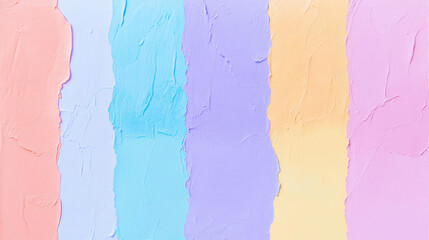 Poster - Vibrant textured construction paper in pastel stripes for creative design