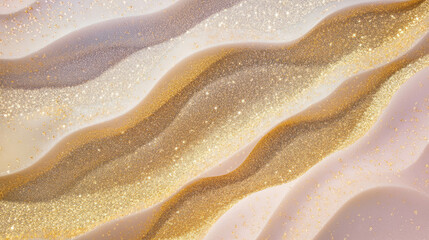Poster - Elegant texture of wavy sand pattern with glitter and smoothness for creative background design