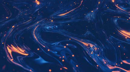Poster - Luminous firefly texture at night with glowing patterns for design and print