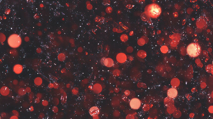 Poster - Enchanting fireflies and warm summer chaos texture for creative designs