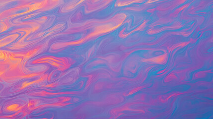 Poster - Abstract water ripples and flowing chaos in vibrant swirls for creative design