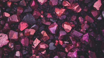 Poster - Vibrant garnet sand and lava rock texture for creative design