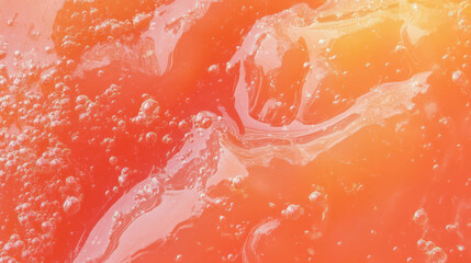 Poster - Vibrant grapefruit jam texture - chaotic abstract design for backgrounds