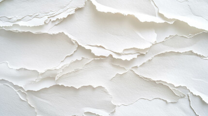 Poster - Abstract texture of handmade paper with deckle edge for creative chaos design projects