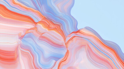 Poster - Vibrant jasper texture with abstract patterns in chaotic flow