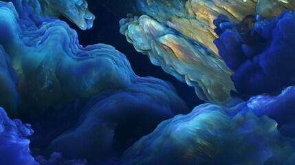 Poster - Enchanting labradorite texture with iridescent labraorescence for artistic design and decoration