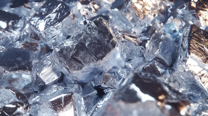 Aufkleber - Abstract chaos of molybdenum textures and metallic strength