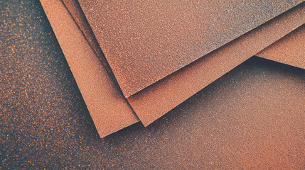 Aufkleber - Abstract close-up of sandpaper texture highlighting rough surface patterns and material details