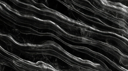 Poster - Abstract chaos with flowing obsidian texture and organic lines for creative design projects