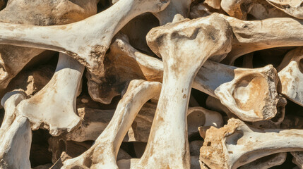 Poster - Organic patterns and textures in petrified bone composition