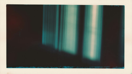 Aufkleber - Vintage polaroid aesthetic with faded colors and textured background