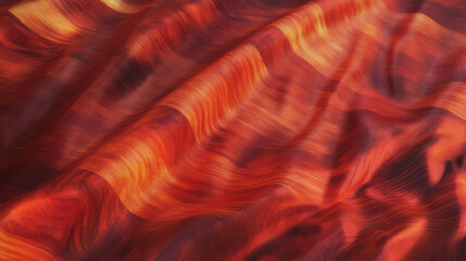 Poster - Vibrant quilted maple and flame chaos texture for creative design
