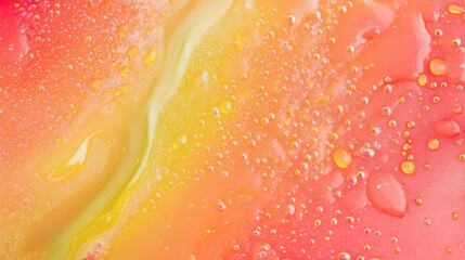 Poster - Vibrant texture of rhubarb jam with tangy swirls and colorful chaos