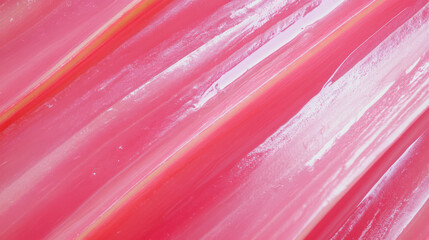 Poster - Vibrant texture of rhubarb jam with tangy and chaotic abstract design