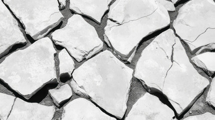 Aufkleber - Abstract textured concrete pattern with chaotic cracks for design background