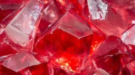 Poster - Vibrant ruby texture with red chaotic arrangement for design inspiration