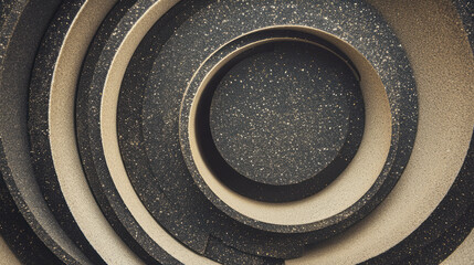 Aufkleber - Abstract composition of sandpaper belts and drums texture for artistic design