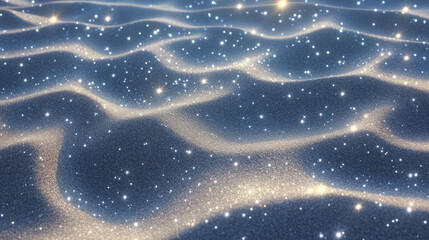 Wall Mural - Silver sand texture with starlight chaos for magical night-themed designs