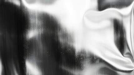 Poster - Abstract stainless steel texture with chaotic shiny patterns for modern design