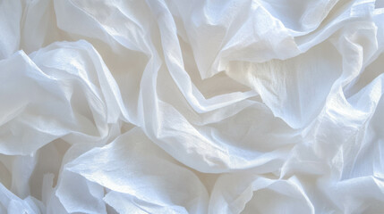 Poster - Delicate texture of tissue paper with thinness and chaotic fold patterns for design projects