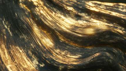 Poster - Abstract texture of verawood with luster and chaotic flow for artistic design