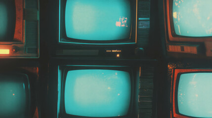 Poster - Retro vhs static and grain texture for vintage design projects