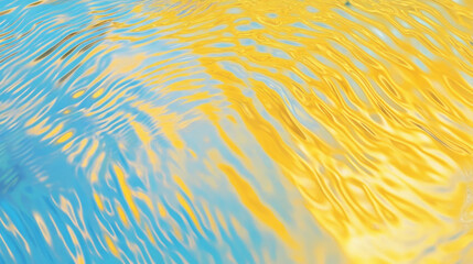 Poster - Vibrant yellow and blue gradient texture for creative minimalist design projects